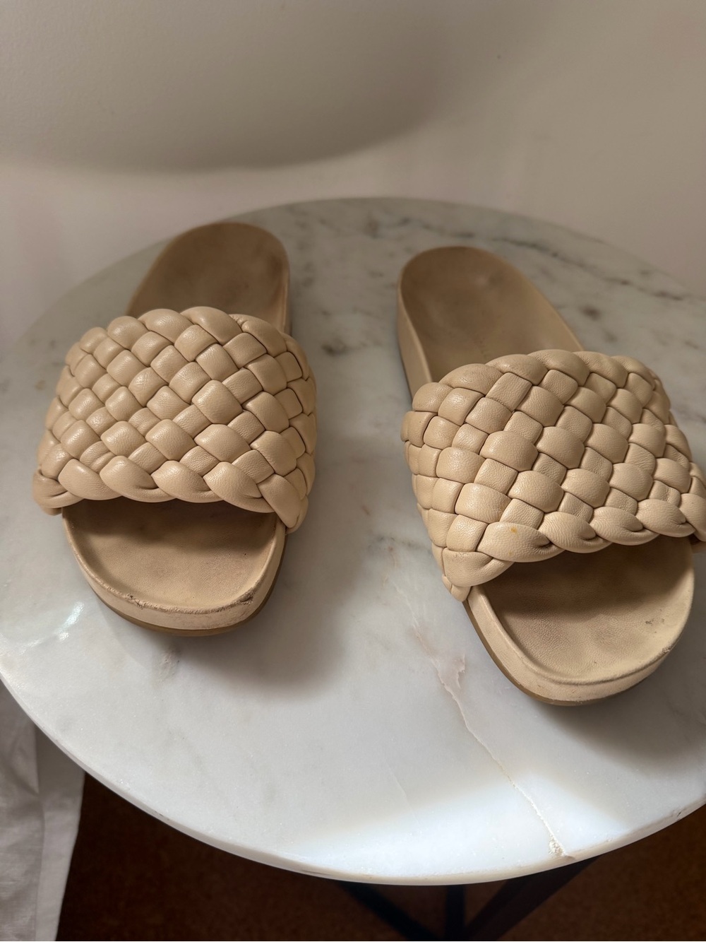 Woven Slide Loeffler Randall Sandals in sand - Women